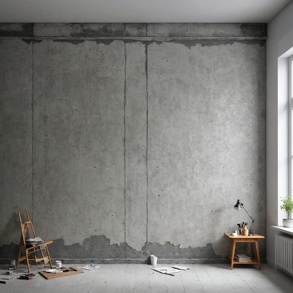 Quelles sont les techniques pour peindre un mur en béton brut sans le lisser?