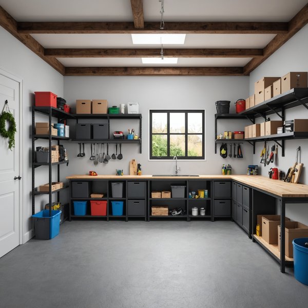 Comment concevoir un garage aménagé pour maximiser l'espace de rangement?