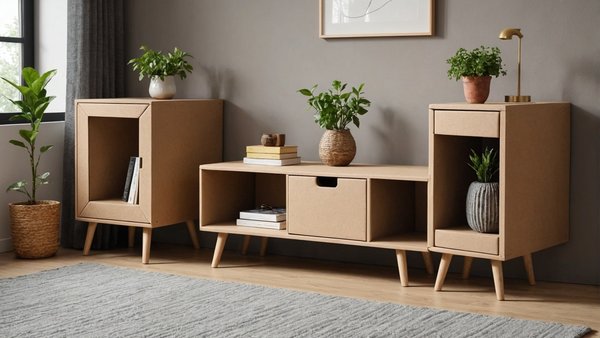 Meubles en carton écologiques et design : pratique et durable