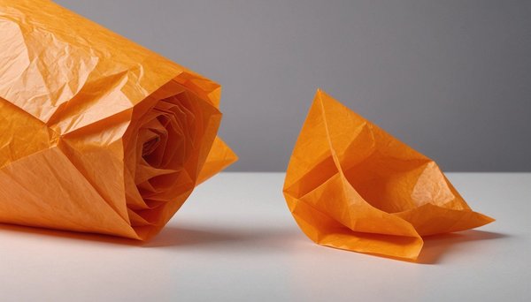 Papier de soie orange 17g/m² : créez des emballages colorés